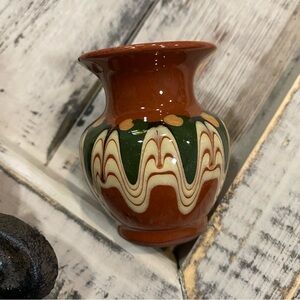 Small/ mini   Bulgarian Drip Glaze Vase